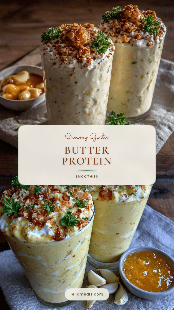 creamy garlic butter protein smoothies recipe