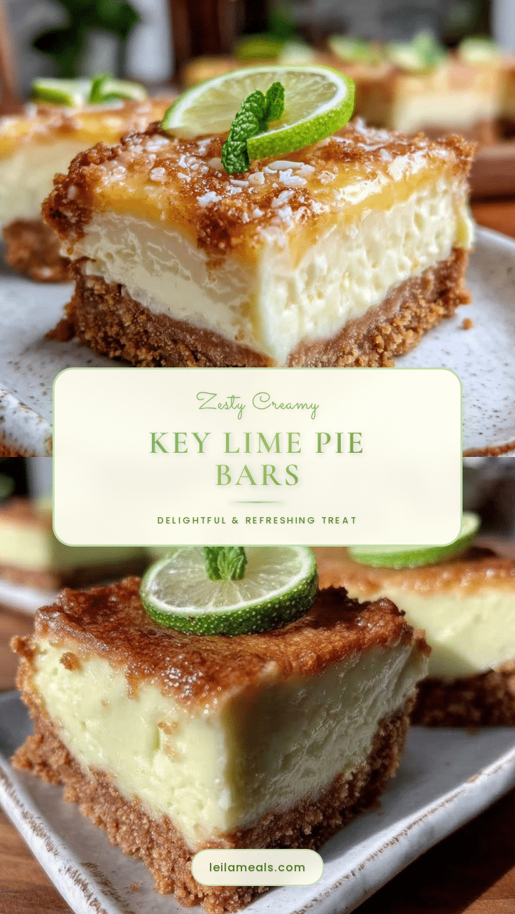 creamy key lime pie bars recipe