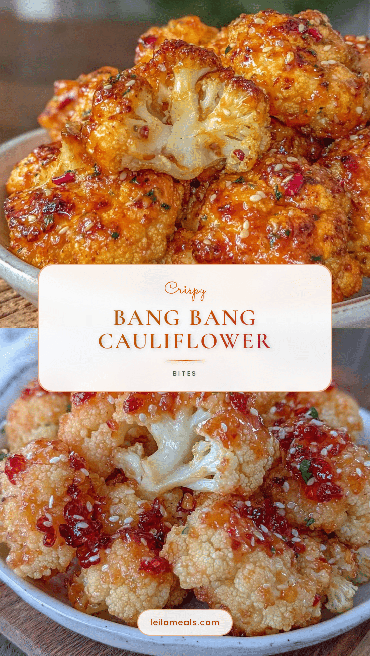 crispy bang bang cauliflower bites air fryer recipe recipe