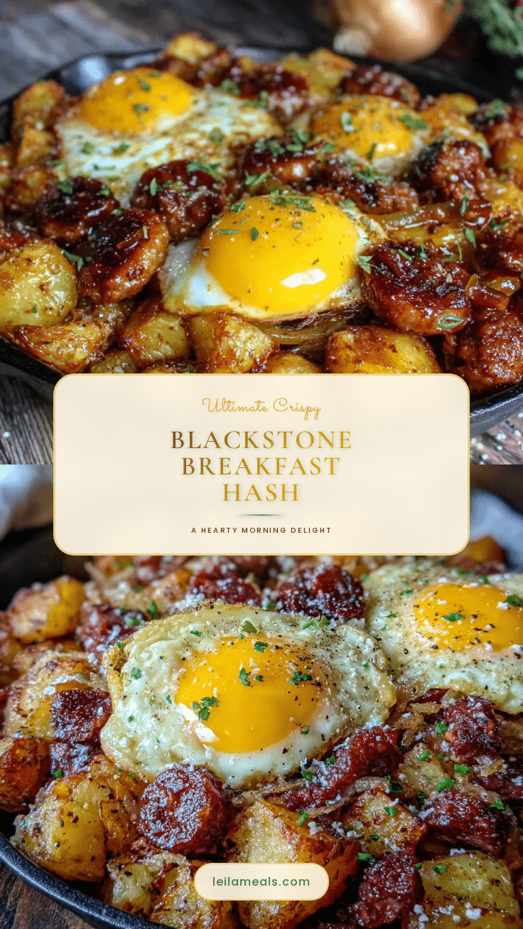 crispy blackstone breakfast hash with eggs recipe