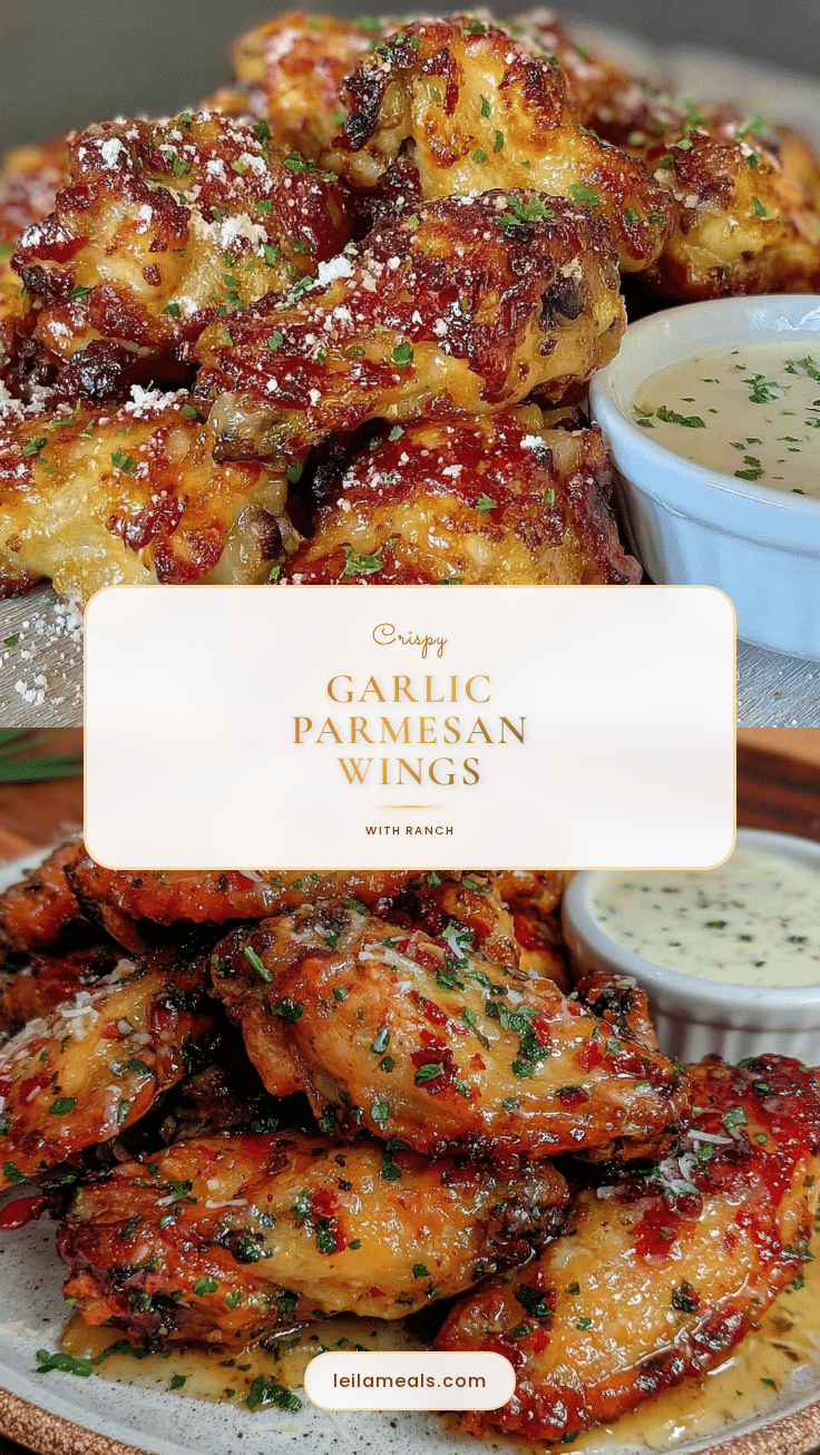 crispy garlic parmesan wings recipe