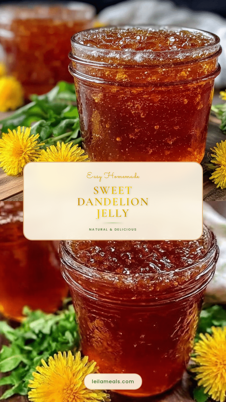 easy homemade dandelion jelly recipe