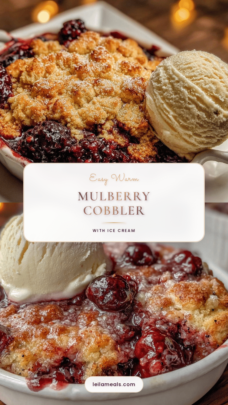 easy mulberry cobbler recipe