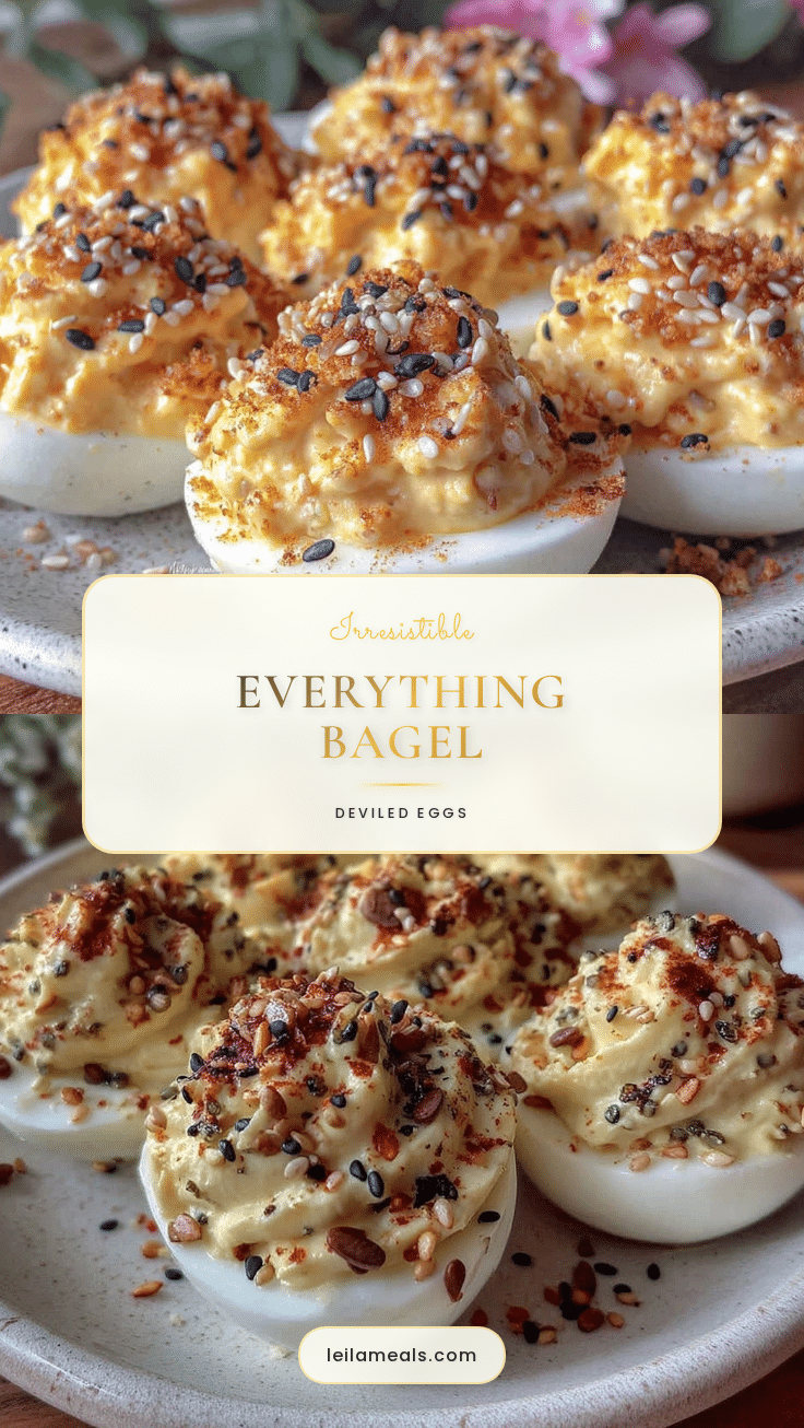 everything bagel deviled eggs recipe