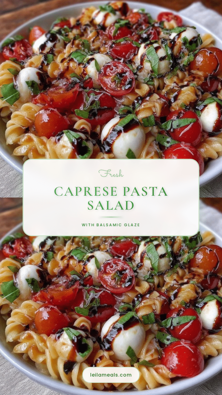 fresh caprese pasta salad recipe