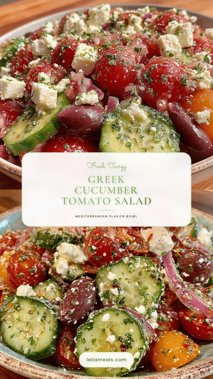 fresh greek cucumber tomato salad recipe