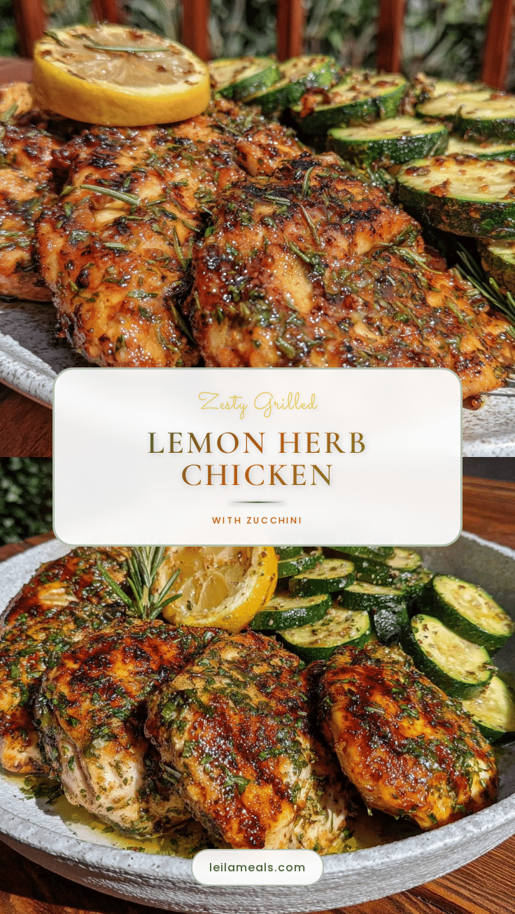 fresh grilled lemon herb chicken recipe
