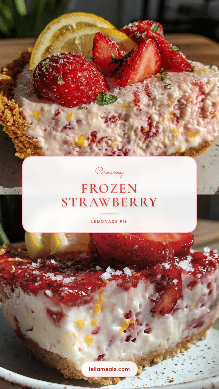 frozen strawberry lemonade pie recipe