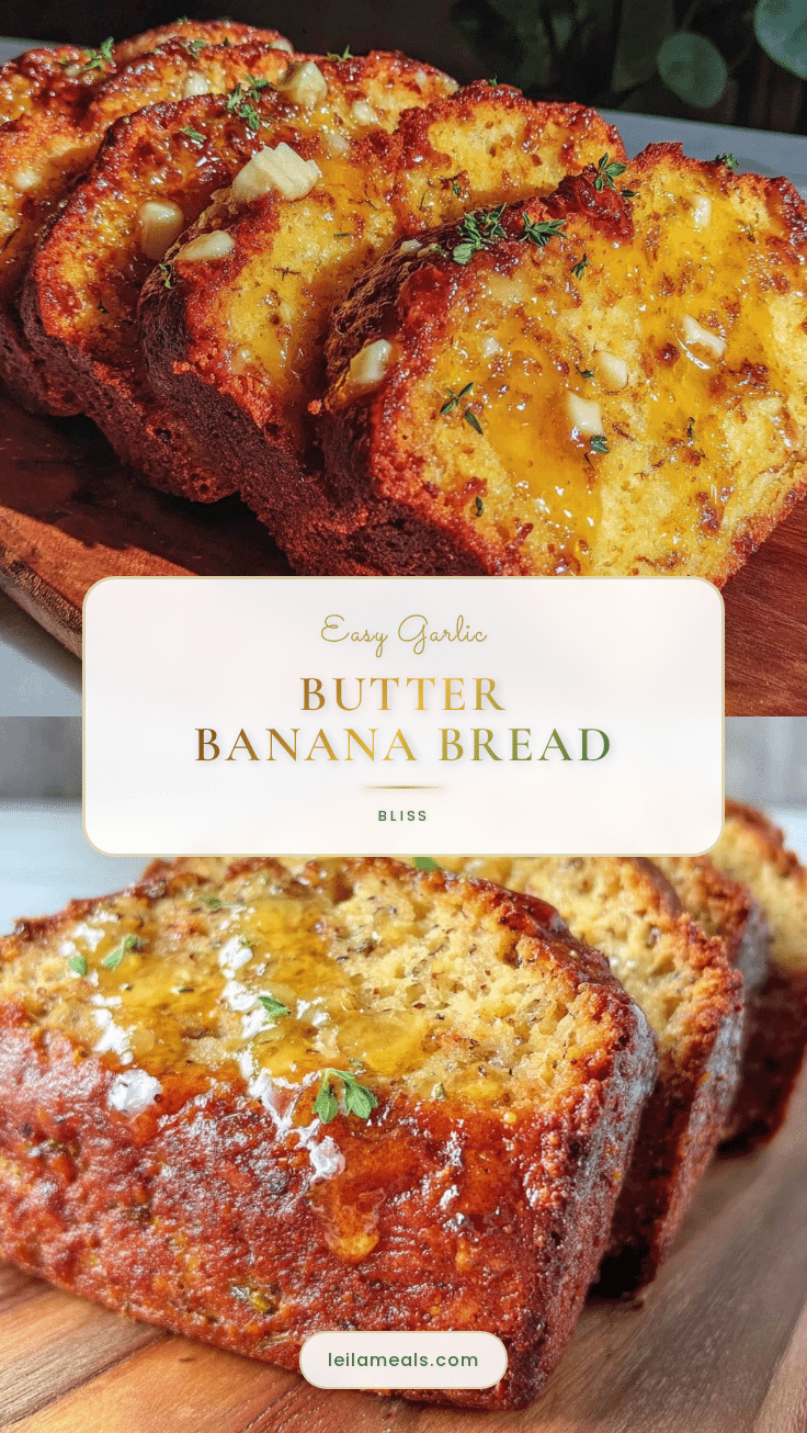 garlic butter banana bread recipe