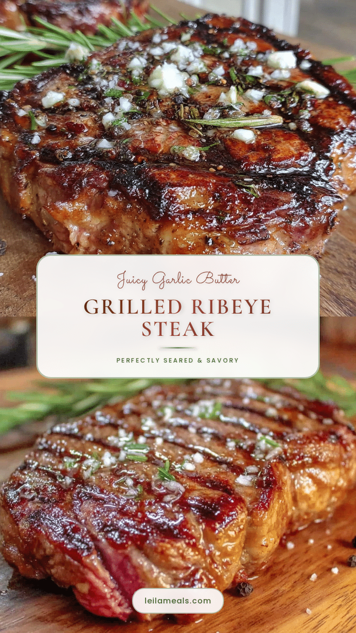 garlic butter grilled ribeye steak recipe