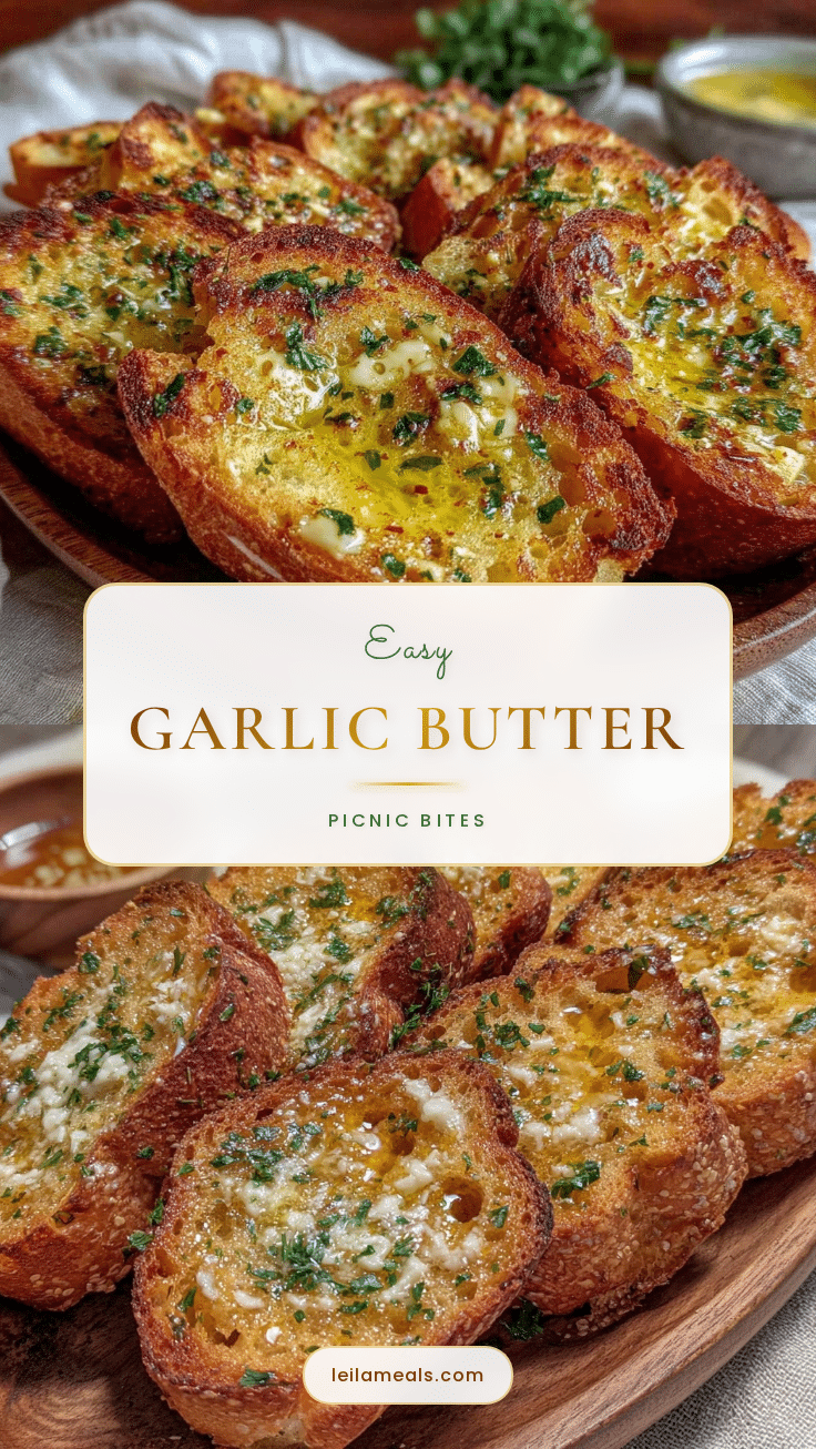 garlic butter picnic bites recipe