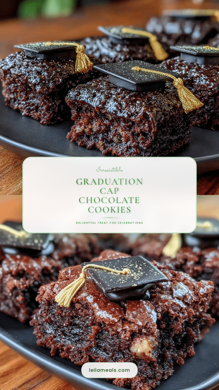 graduation cap chocolate cookies recipe