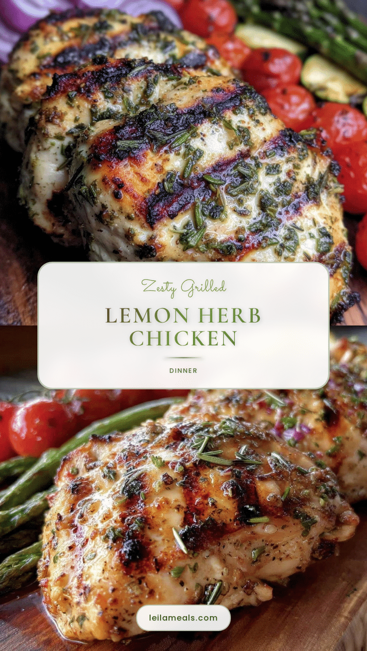 grilled lemon herb chicken recipe