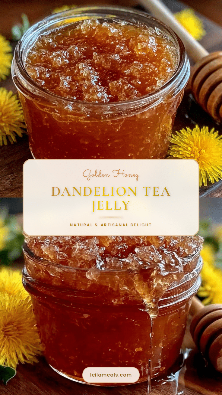 homemade dandelion tea jelly recipe