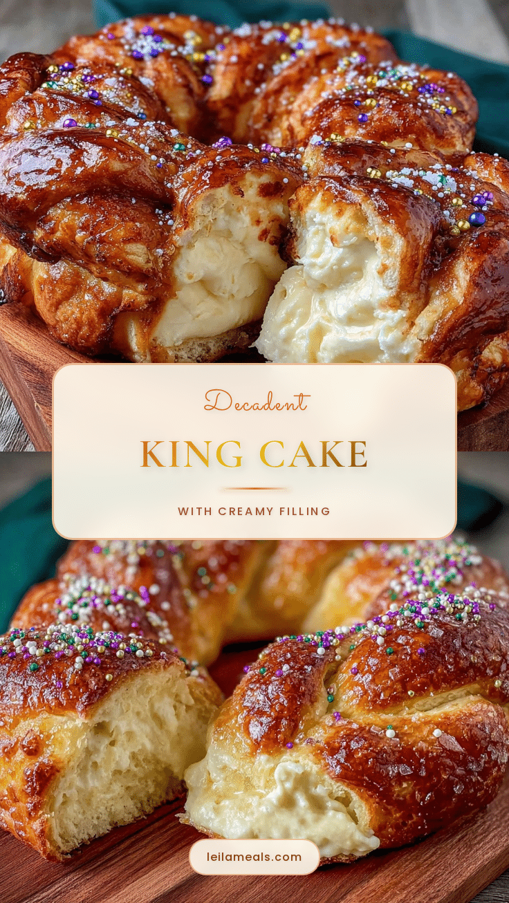king cake with cream cheese filling recipe