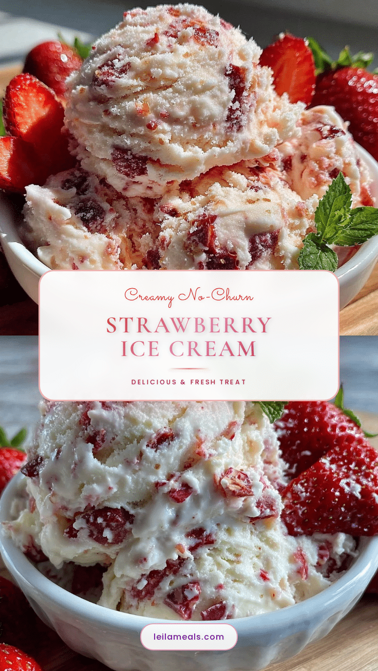 no-churn strawberry ice cream recipe