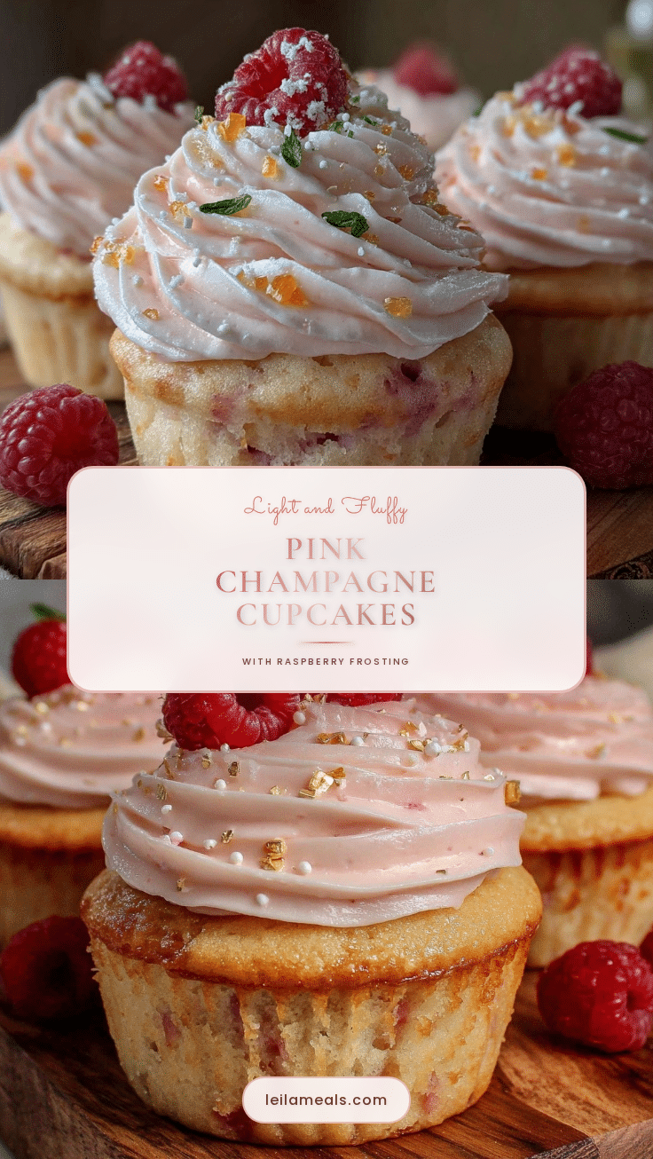 pink champagne cupcakes recipe