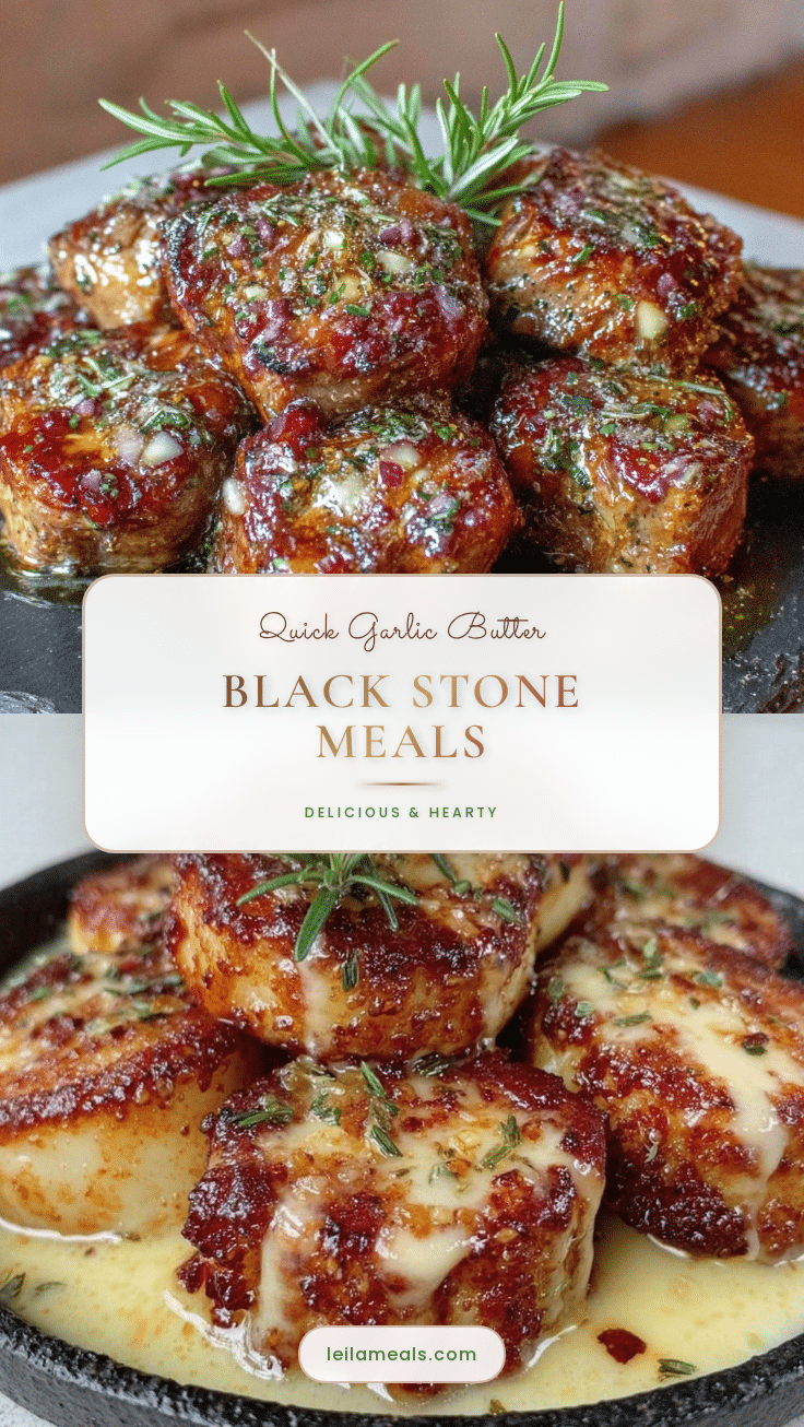quick garlic butter black stone meals recipe