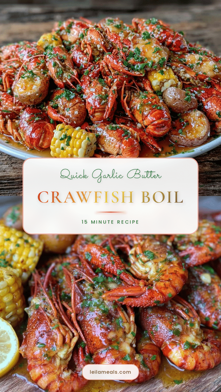 quick garlic butter crawfish boil recipe