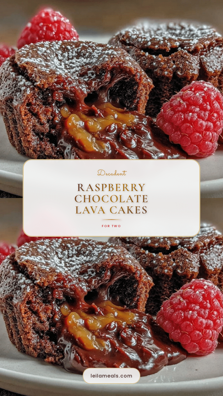 raspberry chocolate lava cakes for two recipe