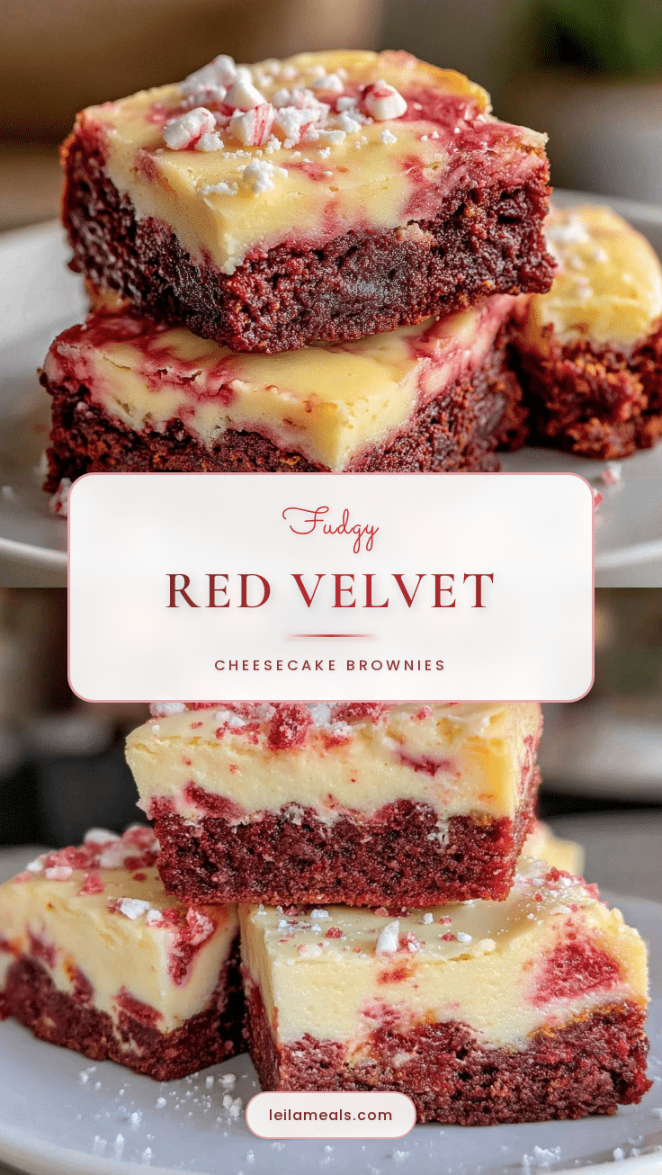 red velvet cheesecake brownies recipe