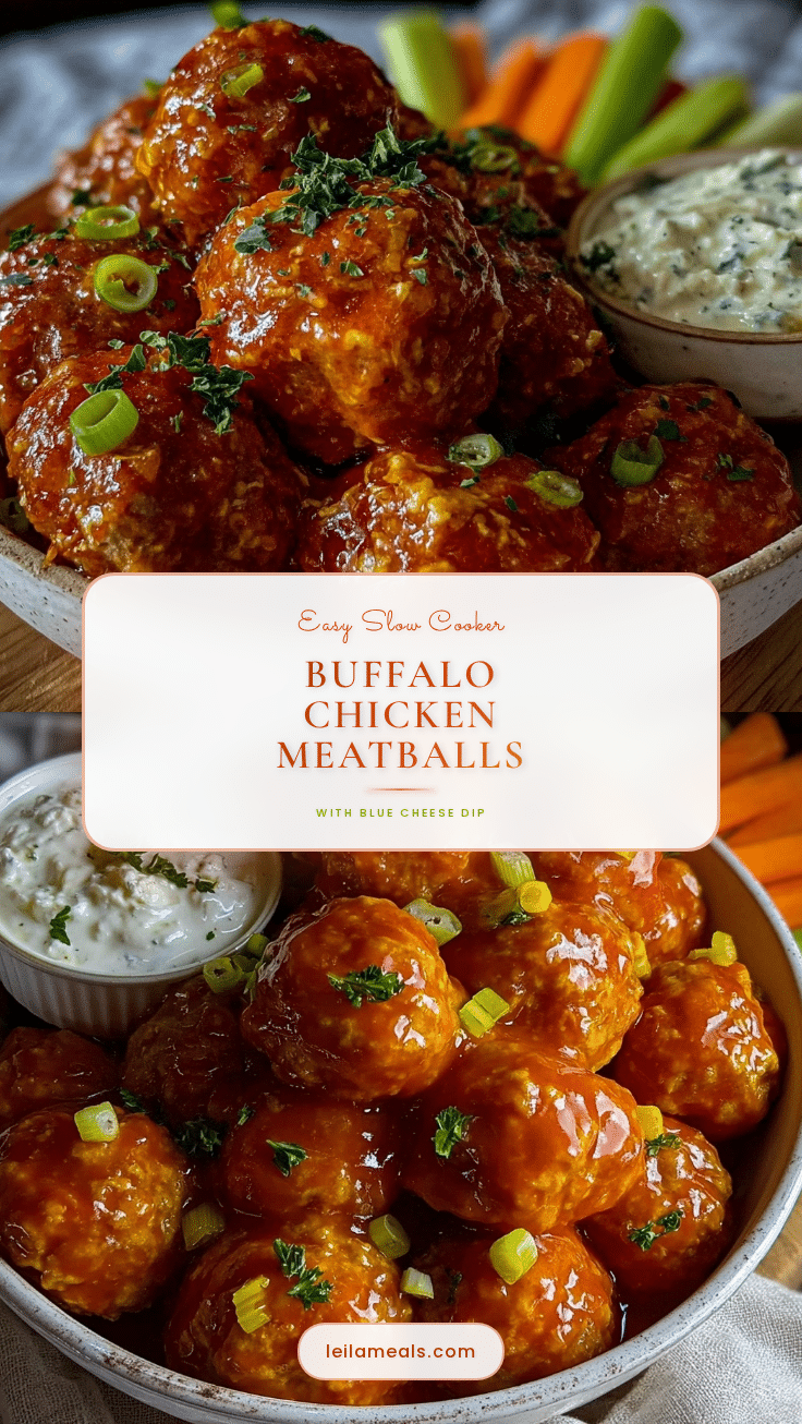 slow cooker buffalo chicken meatballs recipe
