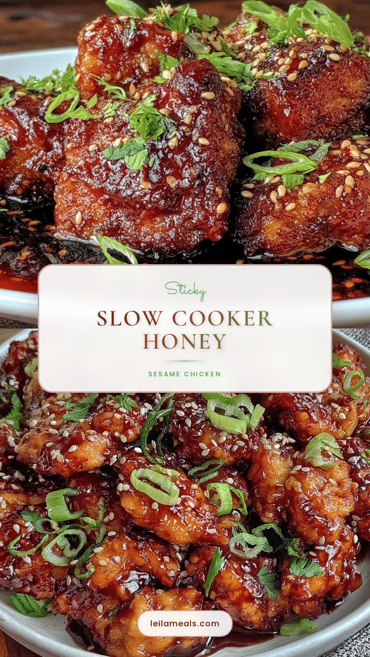 slow cooker honey sesame chicken recipe