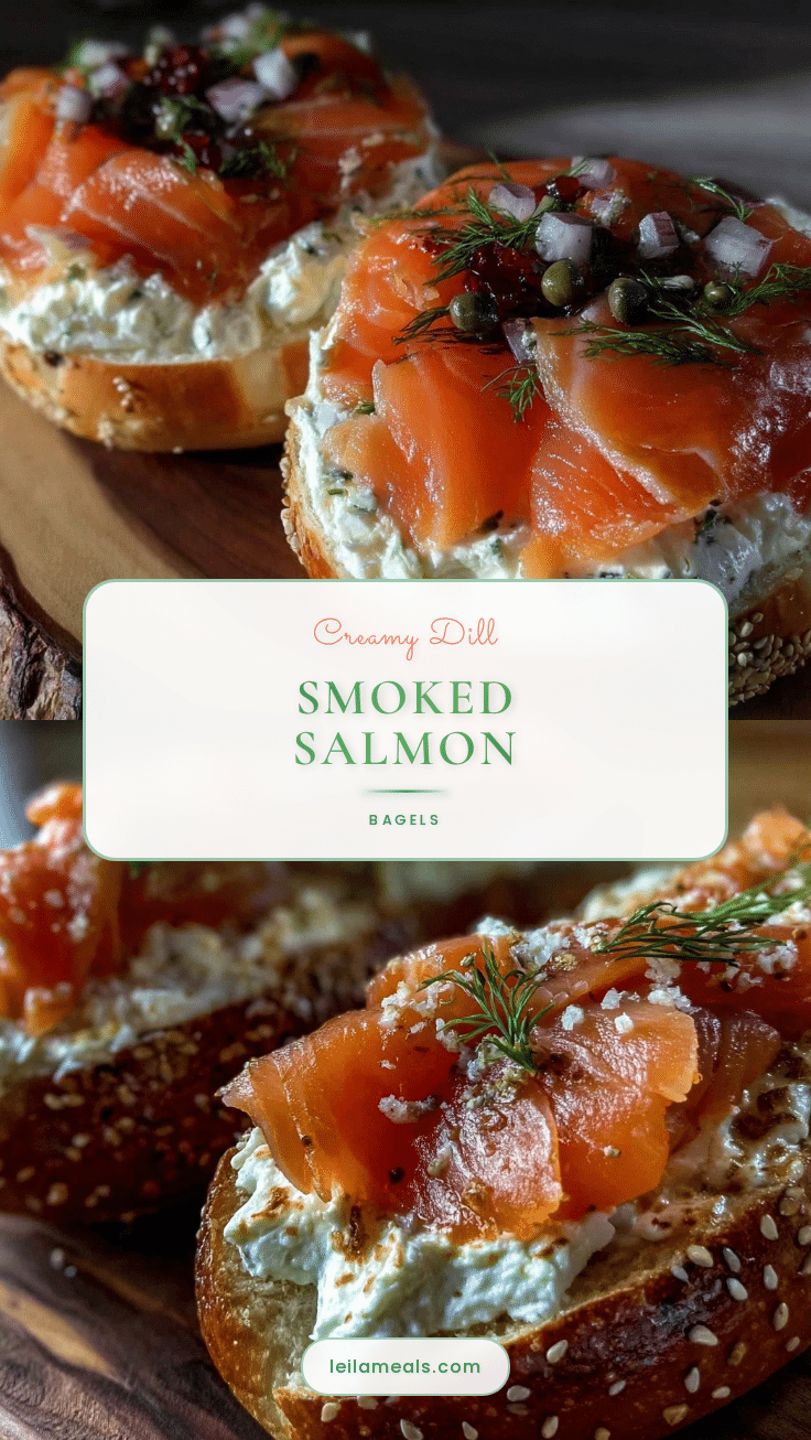 smoked salmon and dill cream cheese bagel recipe