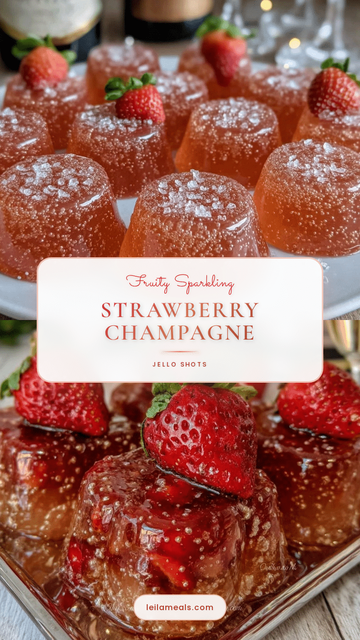 strawberry champagne jello shots recipe