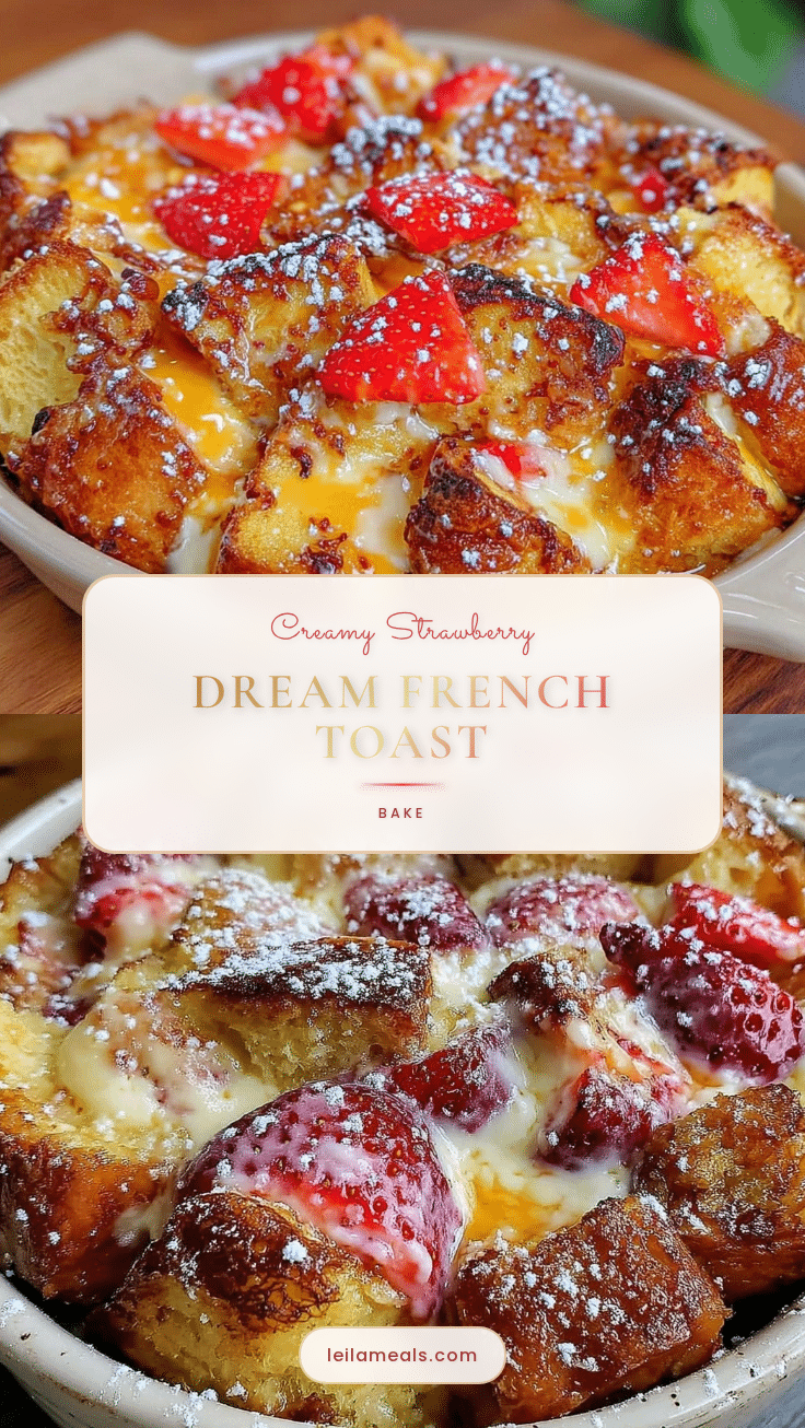 strawberry cream cheese french toast bake recipe