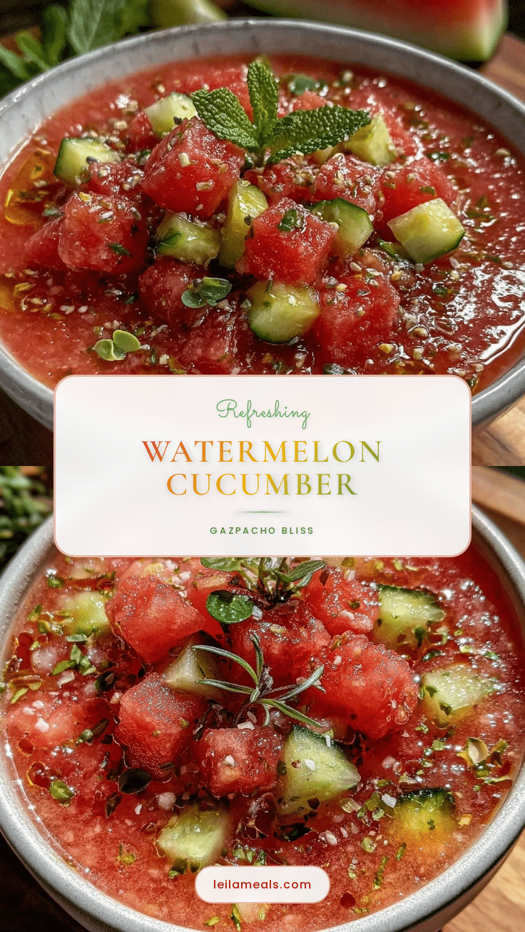 watermelon cucumber gazpacho recipe
