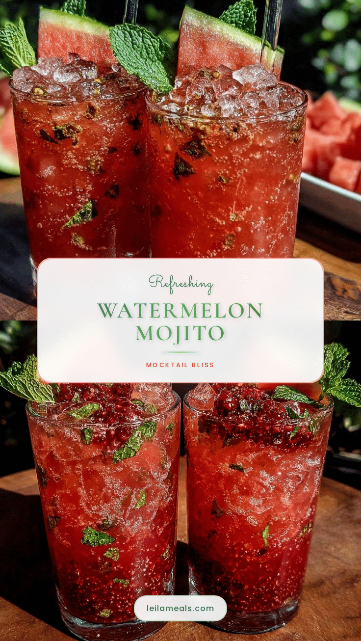 watermelon mojito mocktail recipe