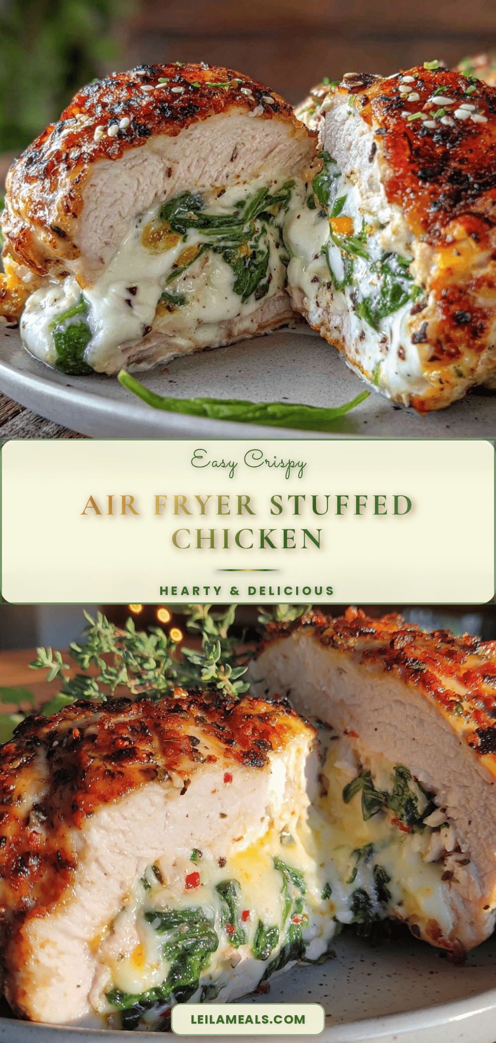 air fryer stuffed chicken breast recipe