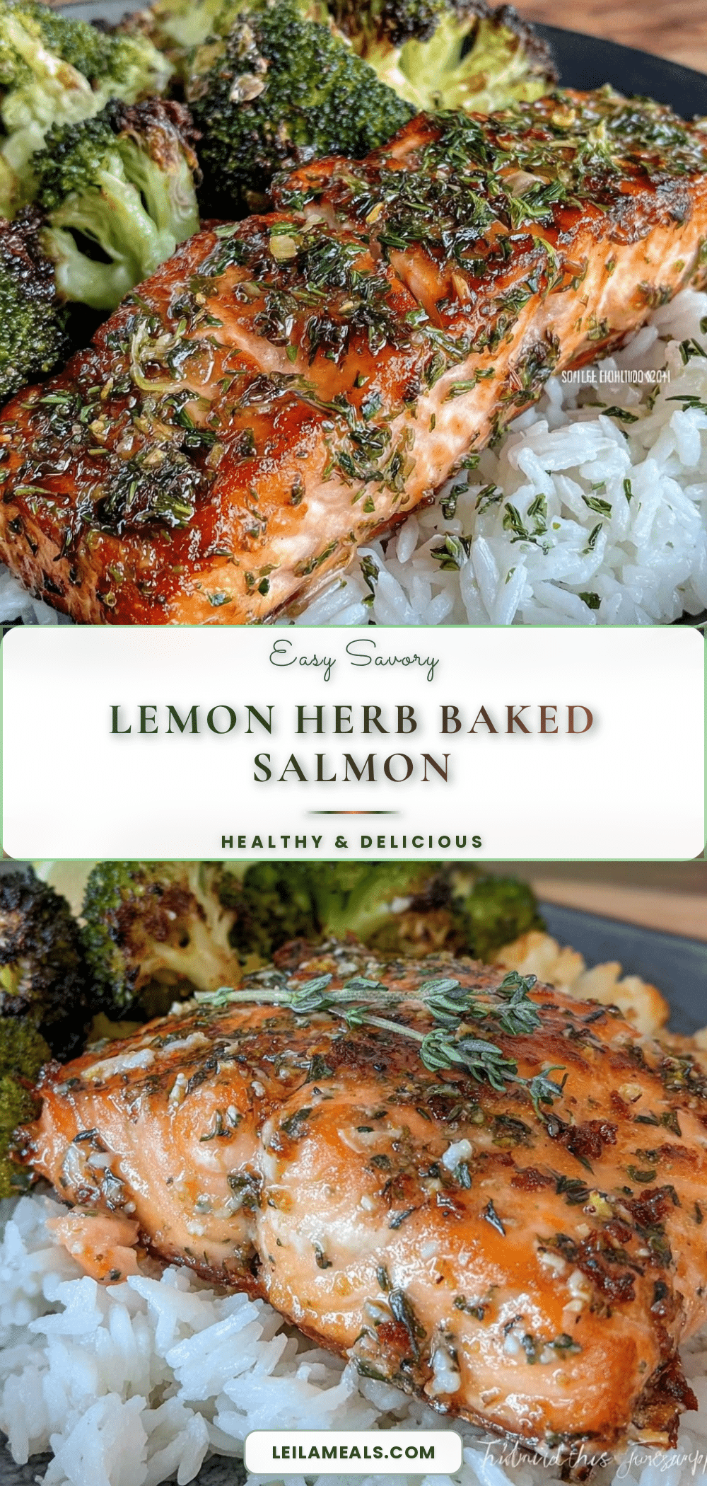 baked lemon herb salmon recipe