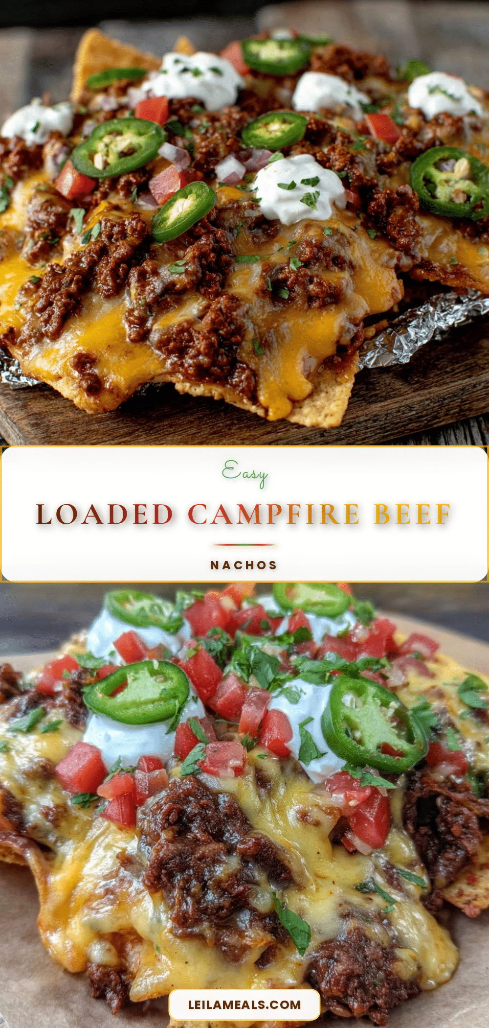 campfire foil pack loaded nachos recipe