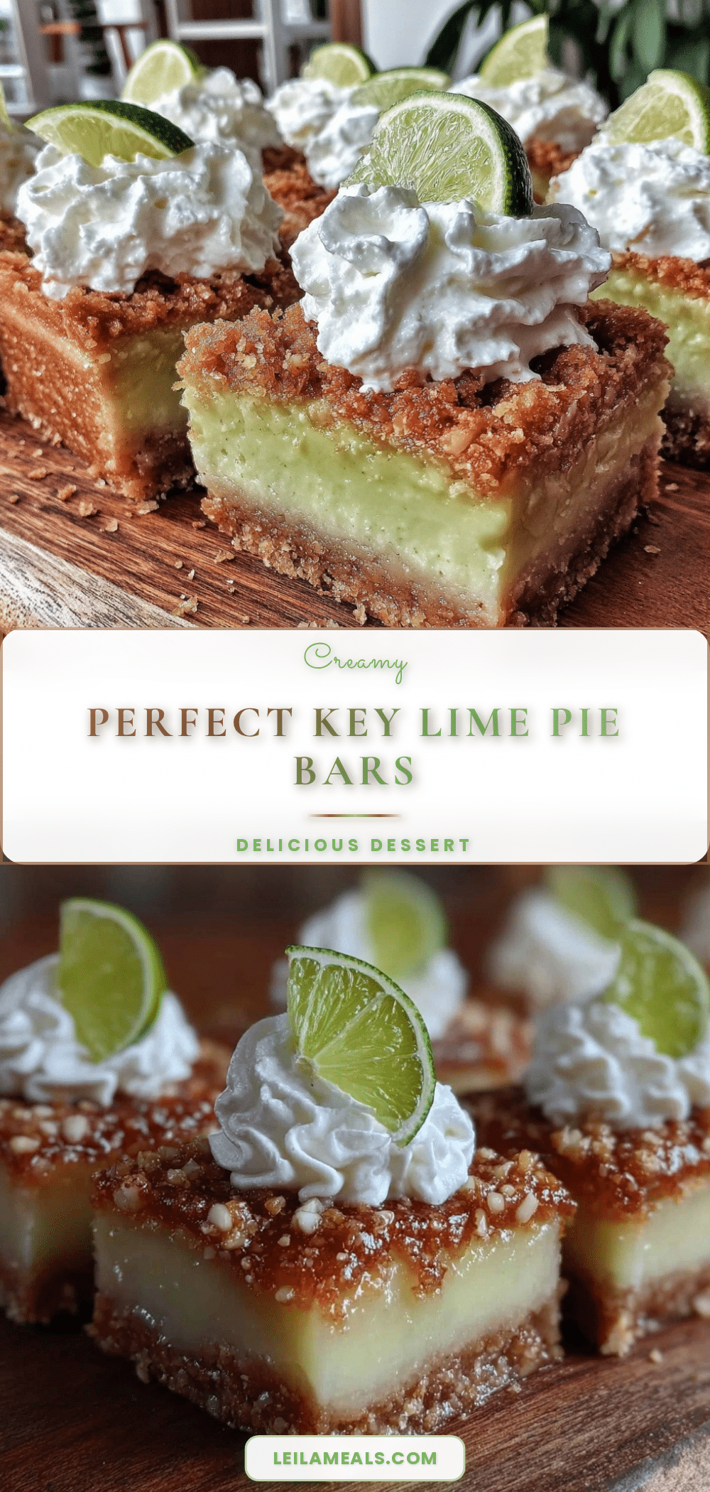 creamy key lime pie bars recipe
