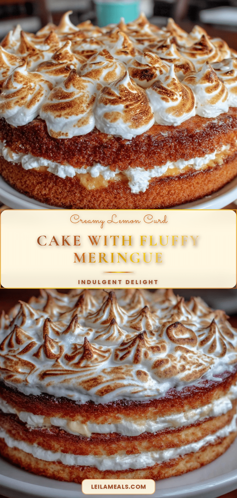 creamy lemon curd layer cake recipe