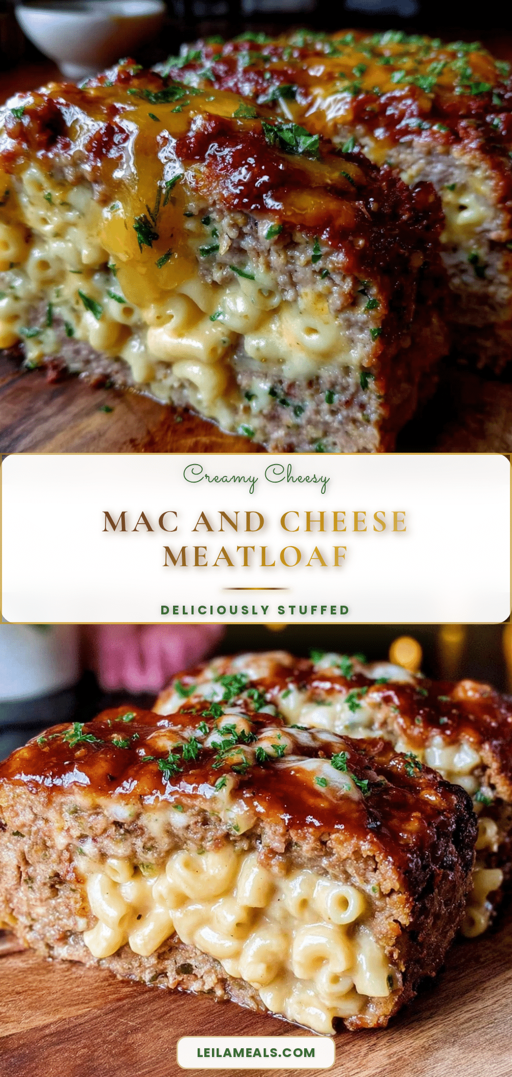 creamy mac and cheese stuffed meatloaf recipe