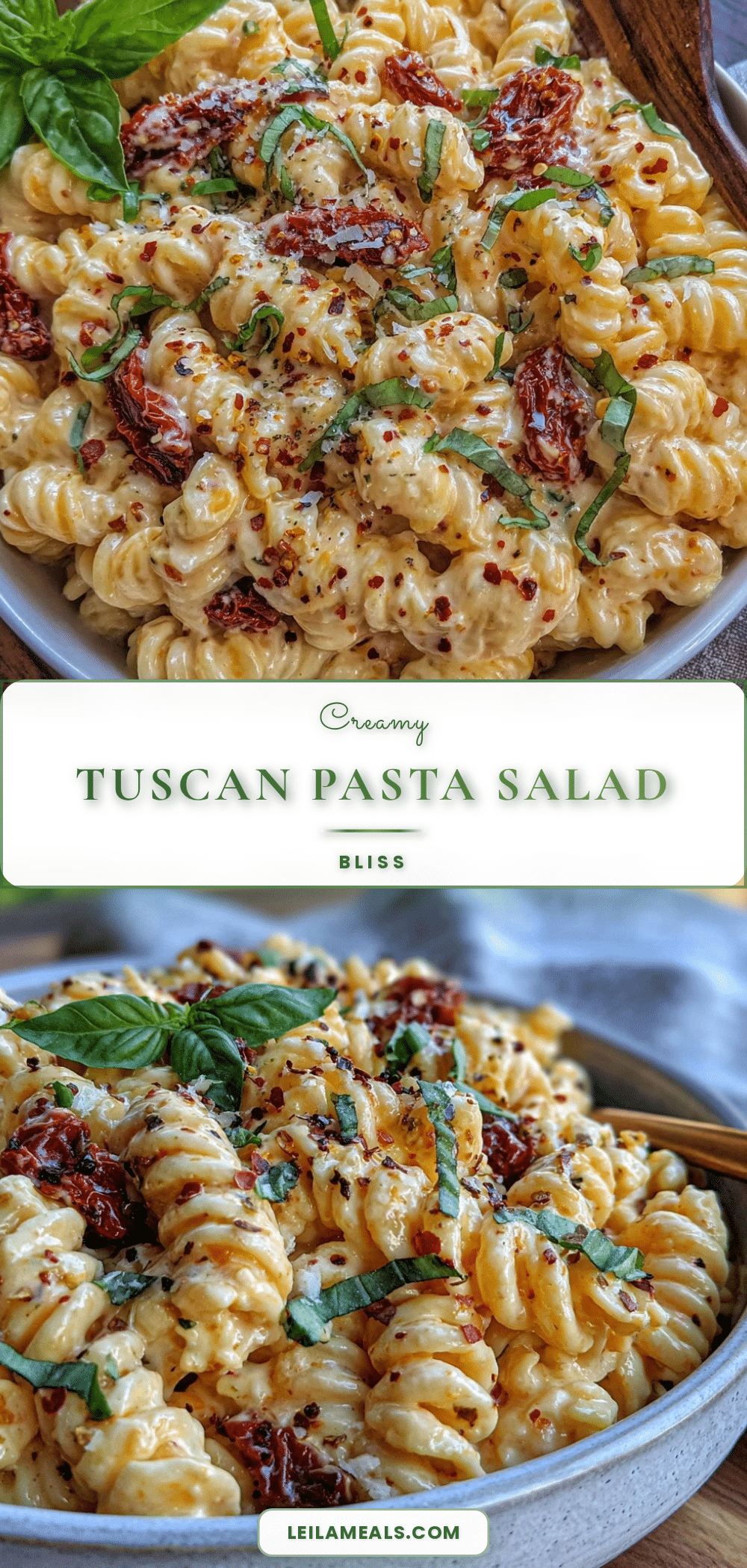 creamy tuscan pasta salad recipe