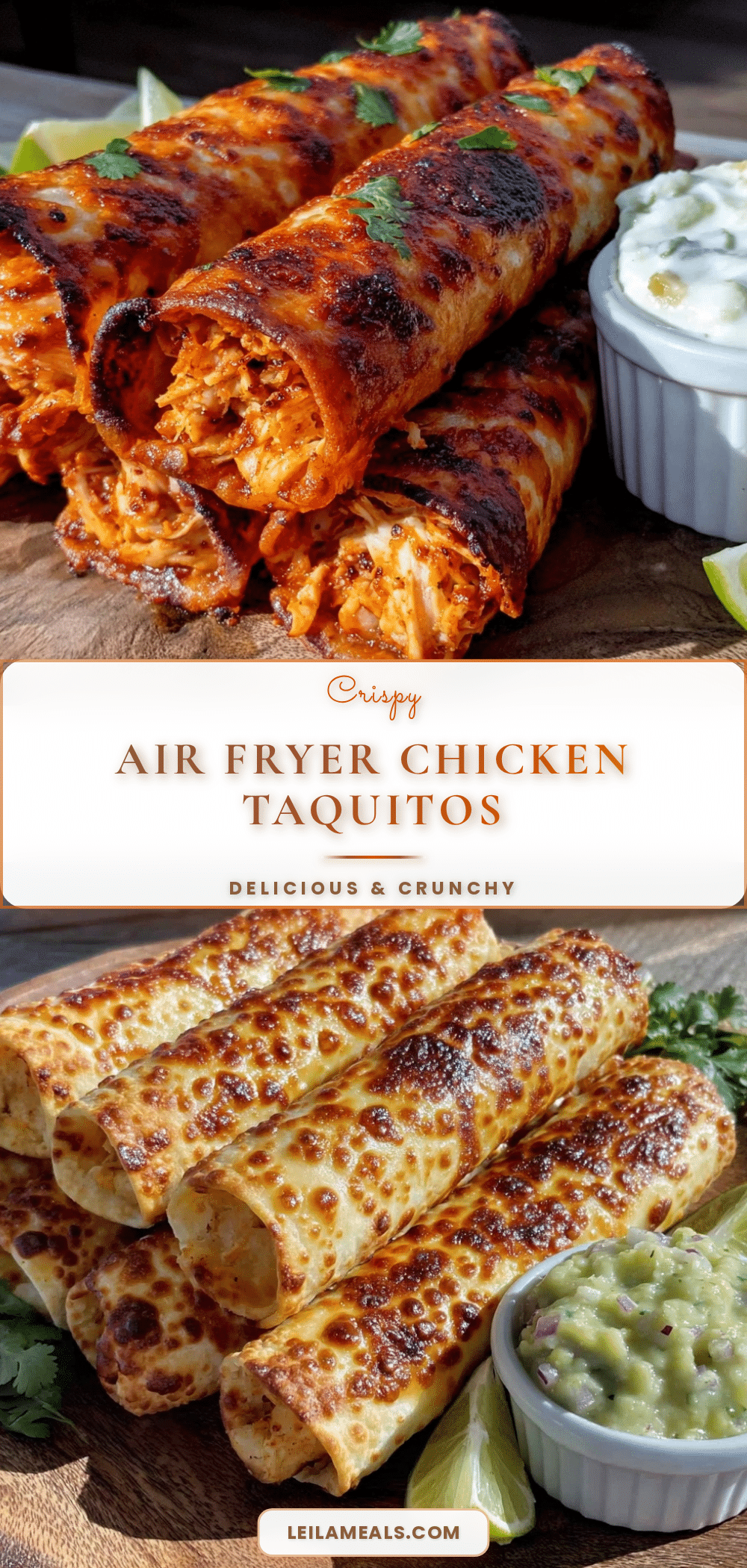 crispy air fryer chicken taquitos recipe