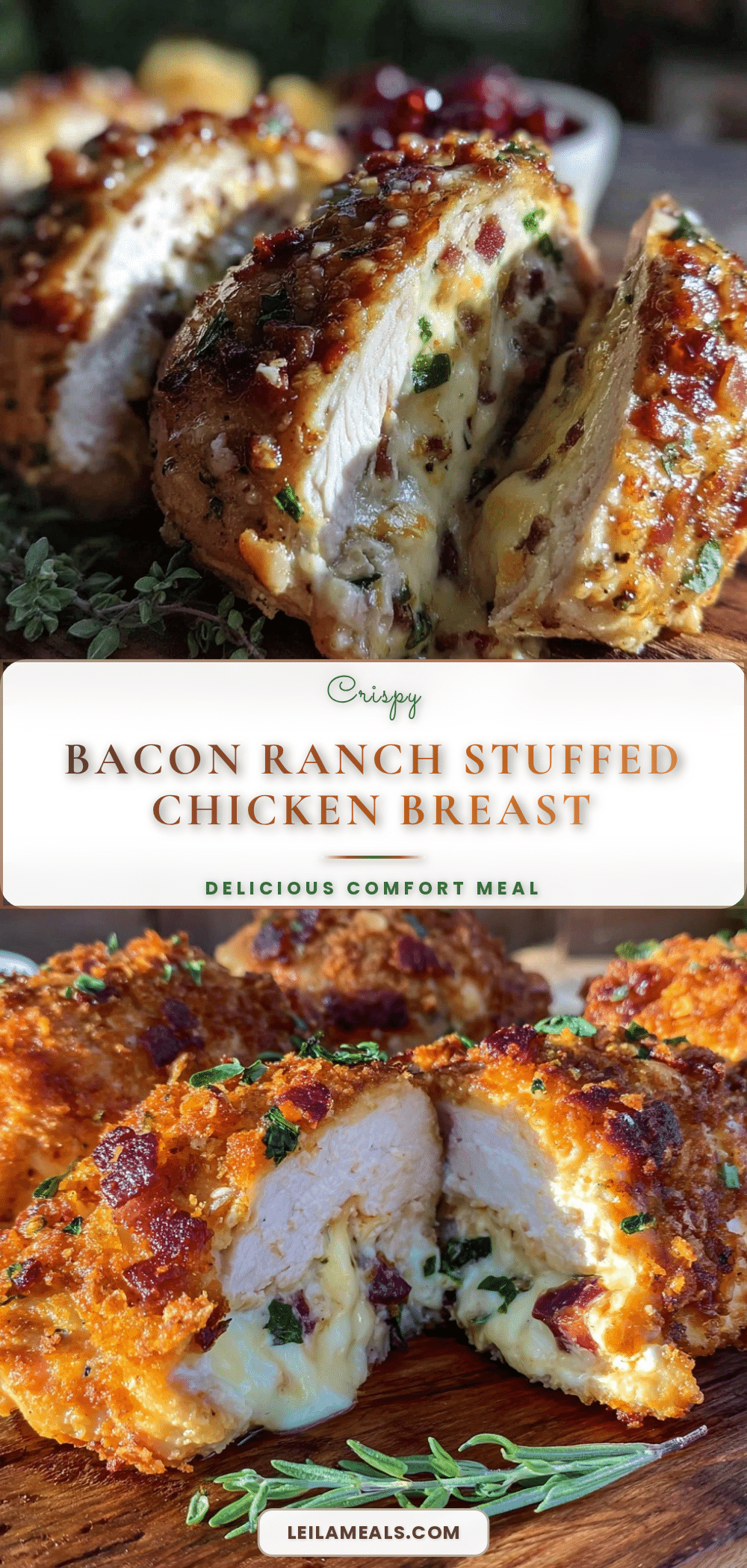crispy bacon ranch stuffed chicken breast recipe