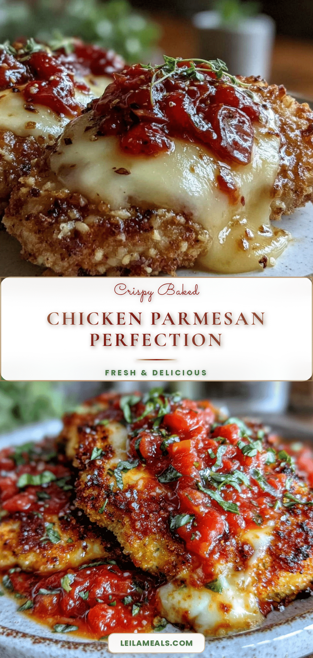 crispy baked chicken parmesan recipe
