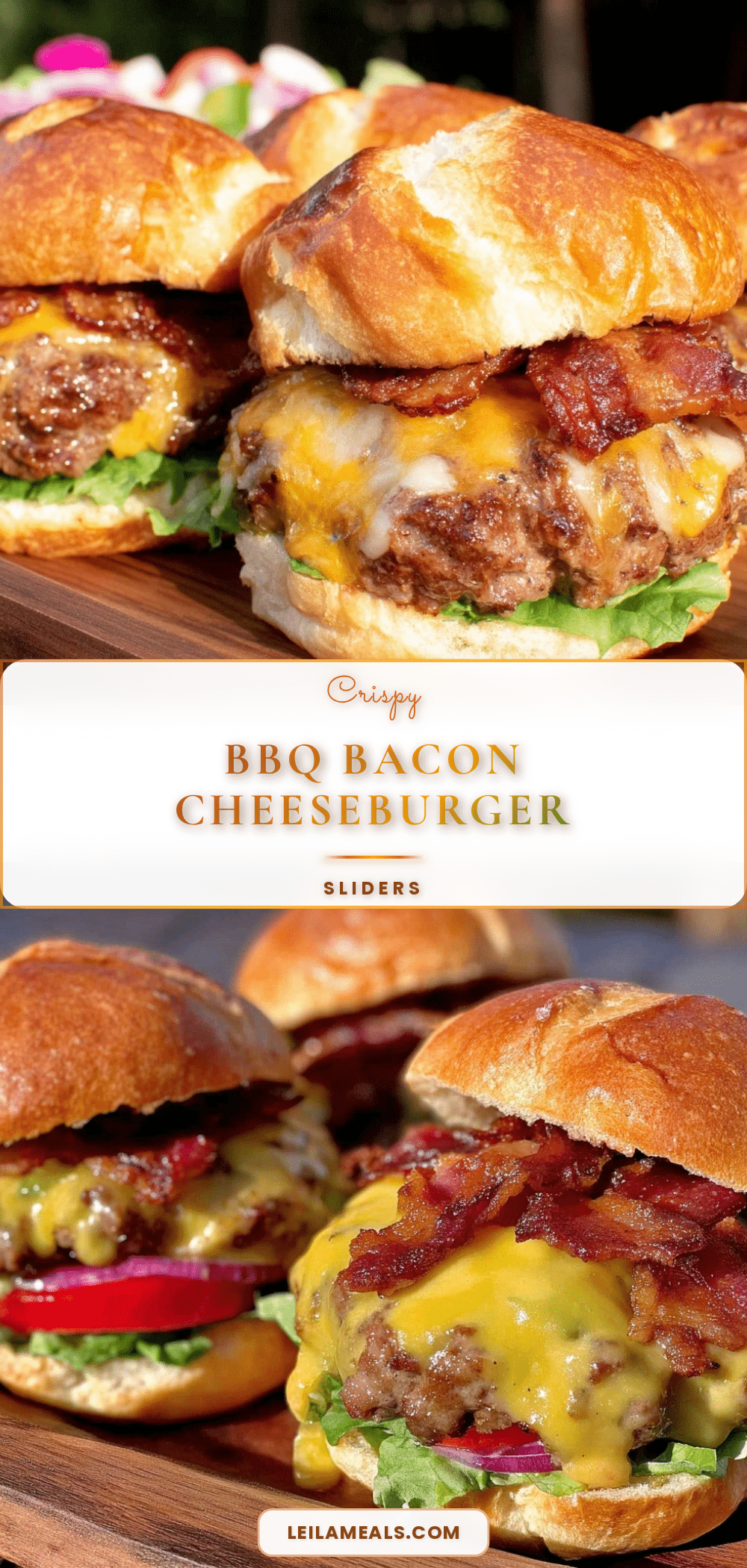 crispy bbq bacon cheeseburger sliders recipe