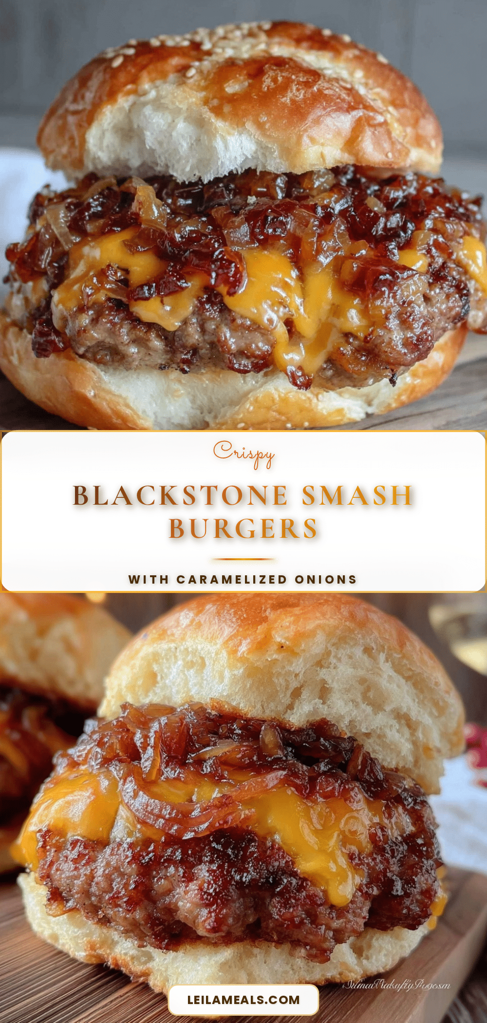 crispy Blackstone smash burgers recipe