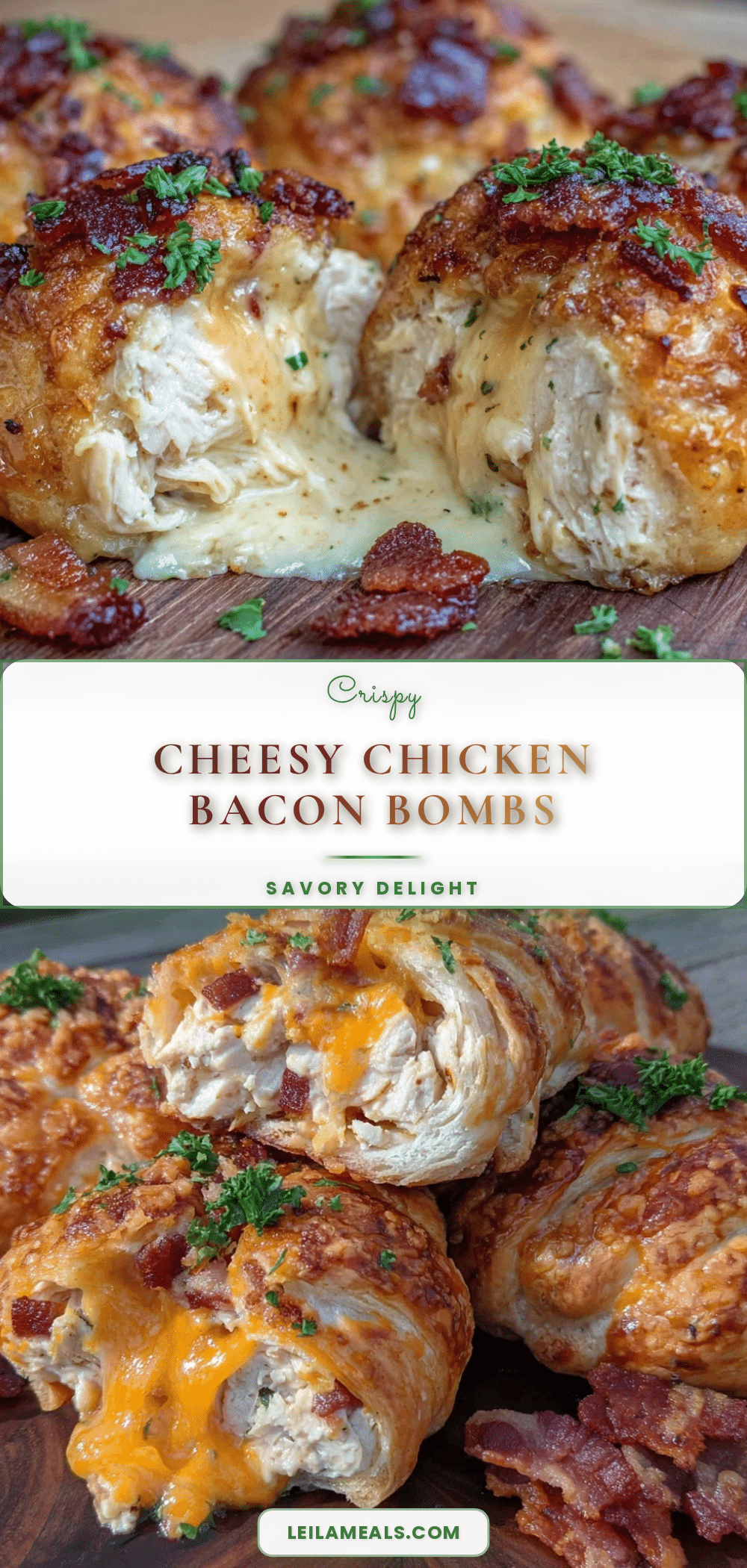 crispy cheesy chicken bacon bombs recipe