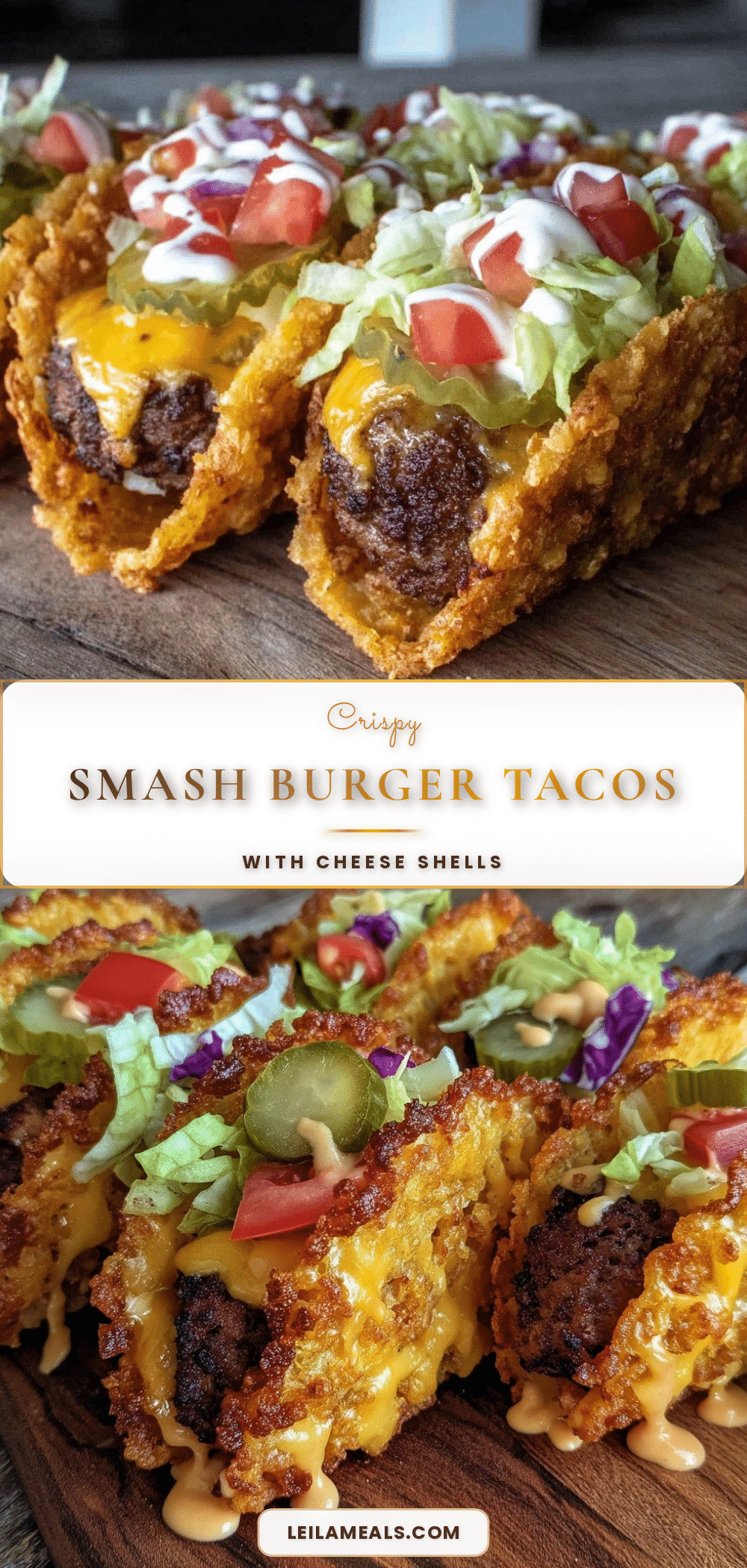 crispy smash burger tacos recipe