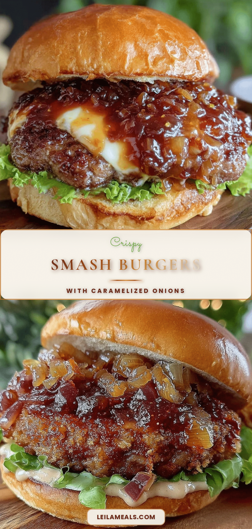 crispy smash burgers recipe