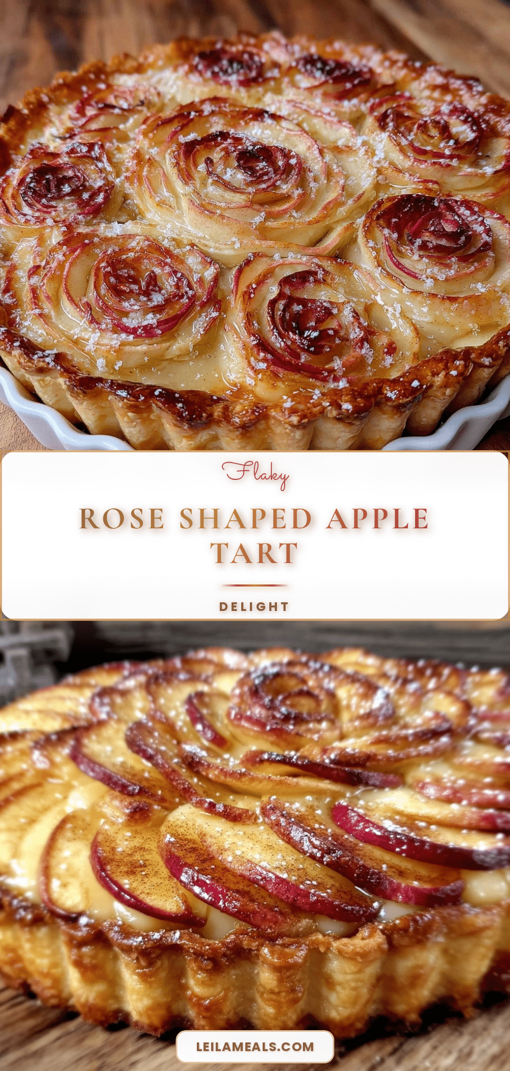 flaky rose shaped apple tart recipe