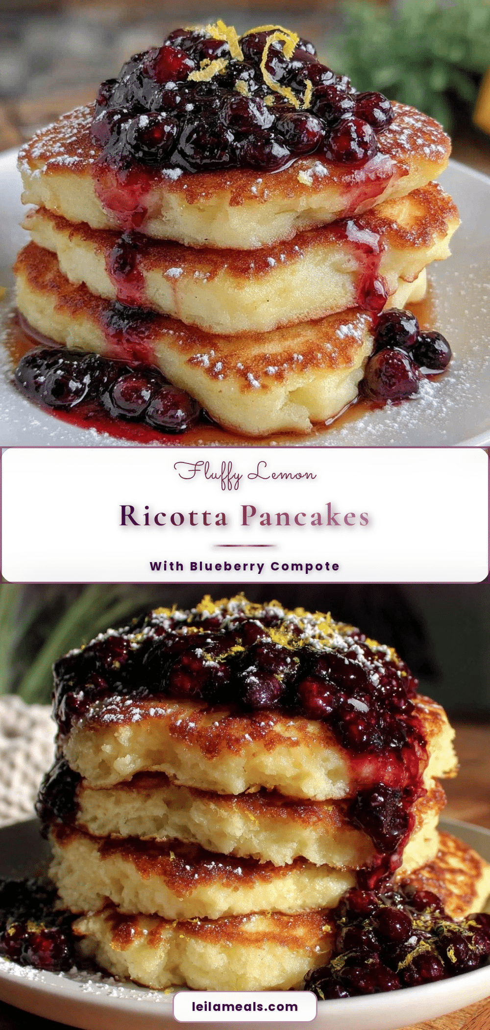 fluffy lemon ricotta pancakes recipe