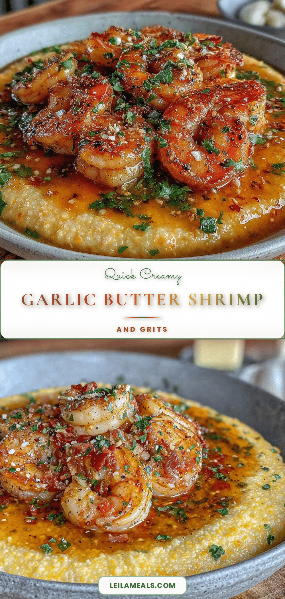 garlic butter shrimp and grits recipe